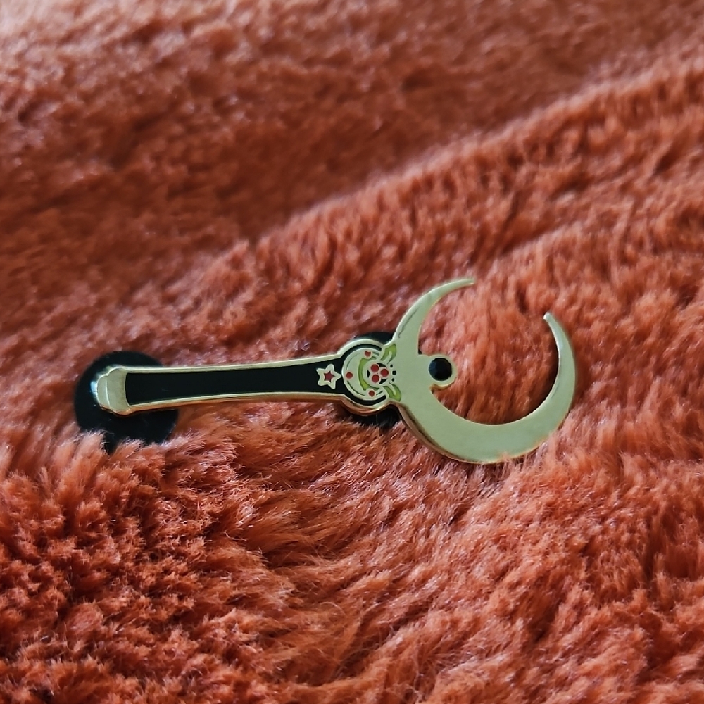 Sailor Moon Dark Crescent Wand Pin